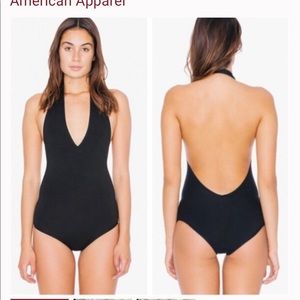 American Apparel halter bodysuit